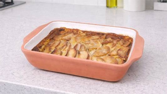 Postre de manzana en la budinera Gorbea