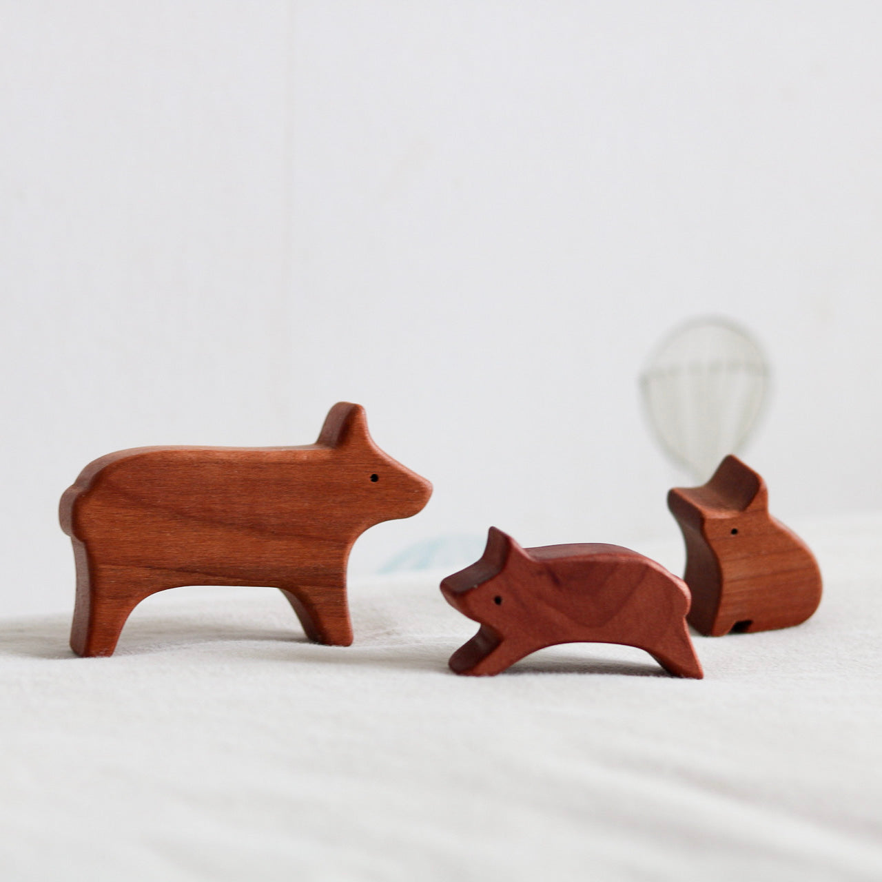 Familias Animales de madera